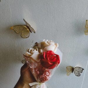 Rose Floral candle Bouquet